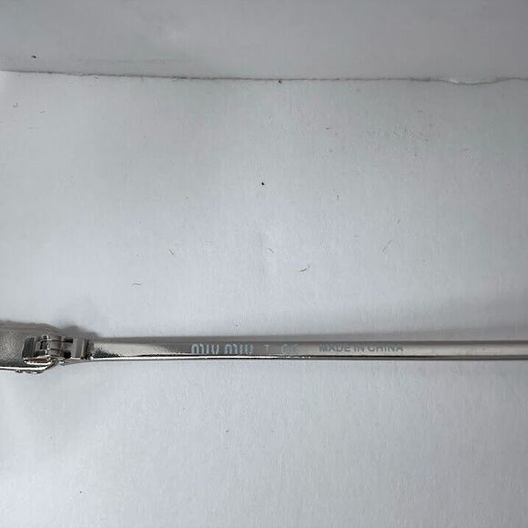 Miu Miu Sunglasses Silver Aviator SMU 56H  61 14 120 Frames Only - Picture 9 of 11